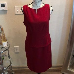 Polyester peplum dress